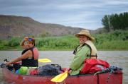 Colorado River Canoeing: Happy Hikers & Public